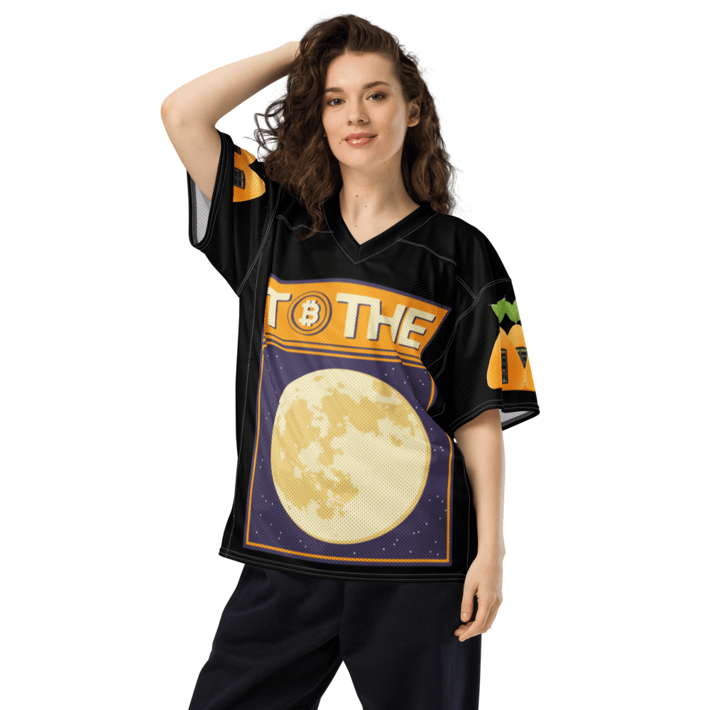 Woman wearing space-themed black shirt.