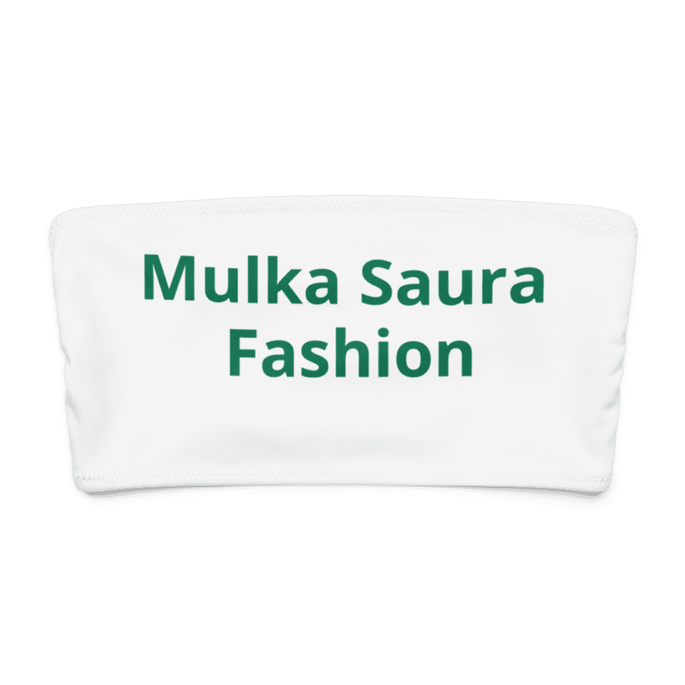 White bandeau with green text logo.
