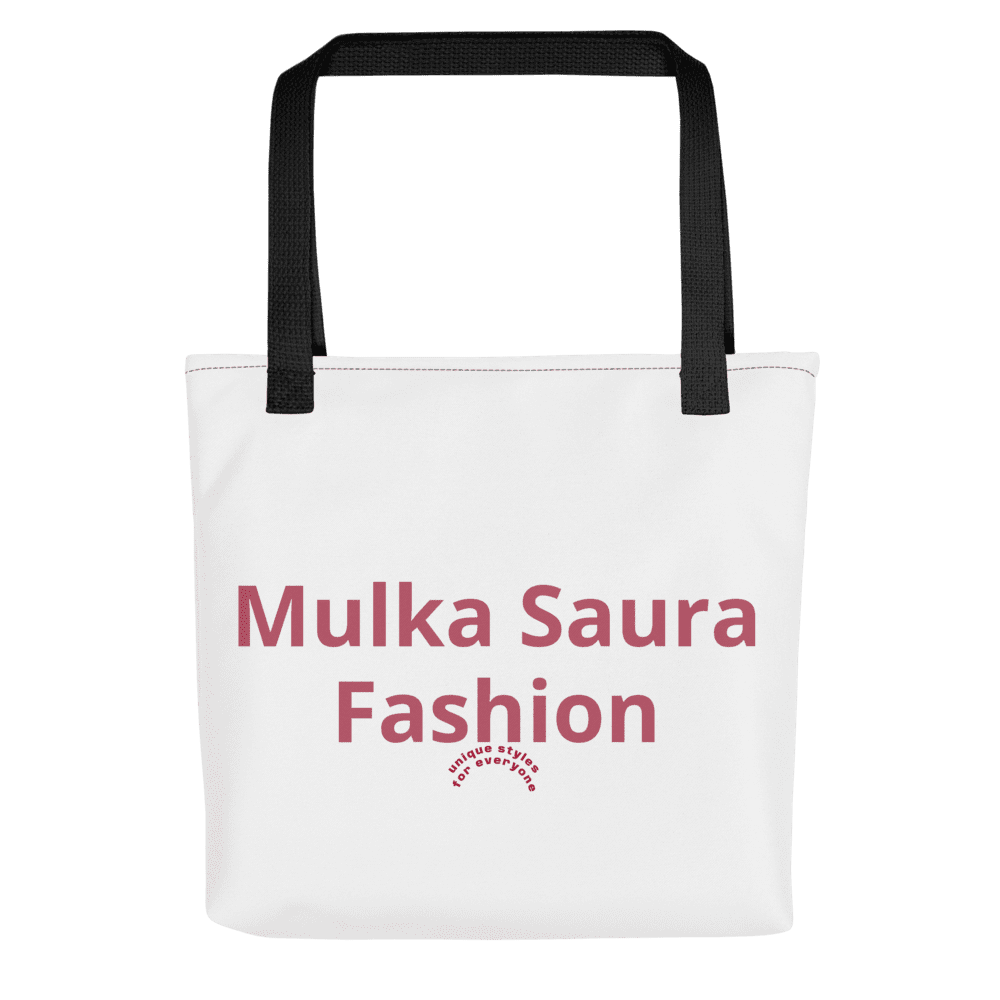 White tote bag with Mulka Saura Fashion