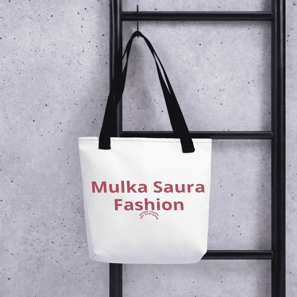Tote bag with "Mulka Saura Fashion".
