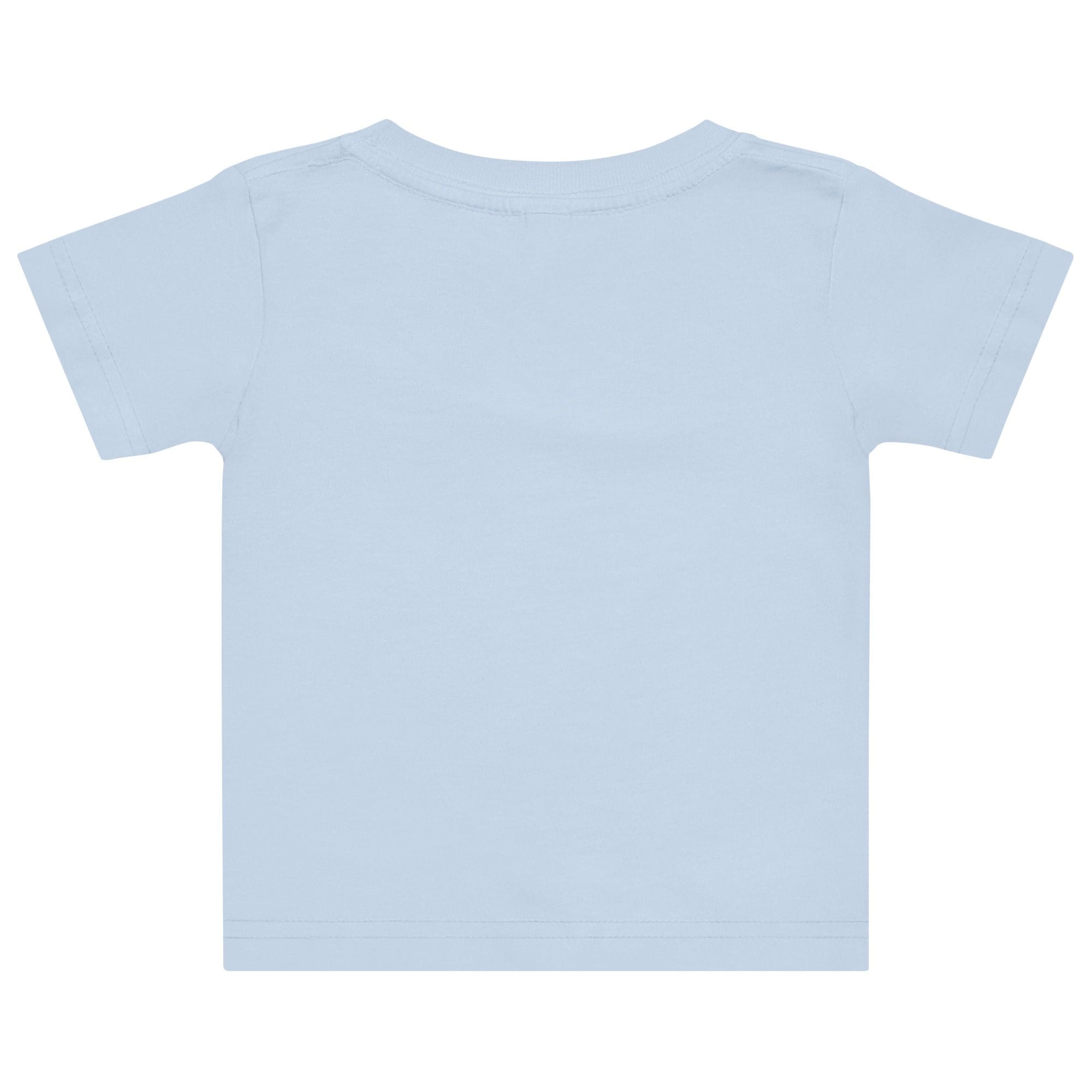 Light blue toddler t-shirt, back view.
