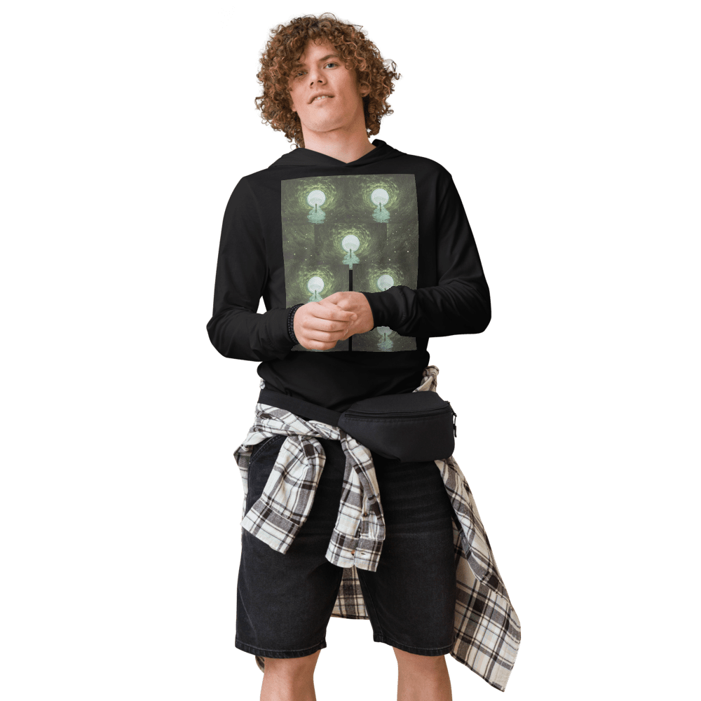 Man wearing casual outfit with plaid shirt.