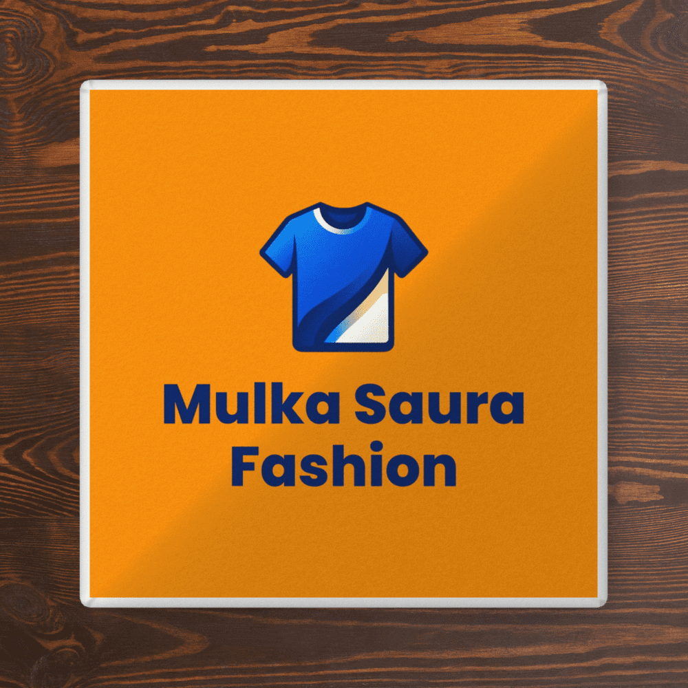 Mulka Saura Fashion logo with blue shirt